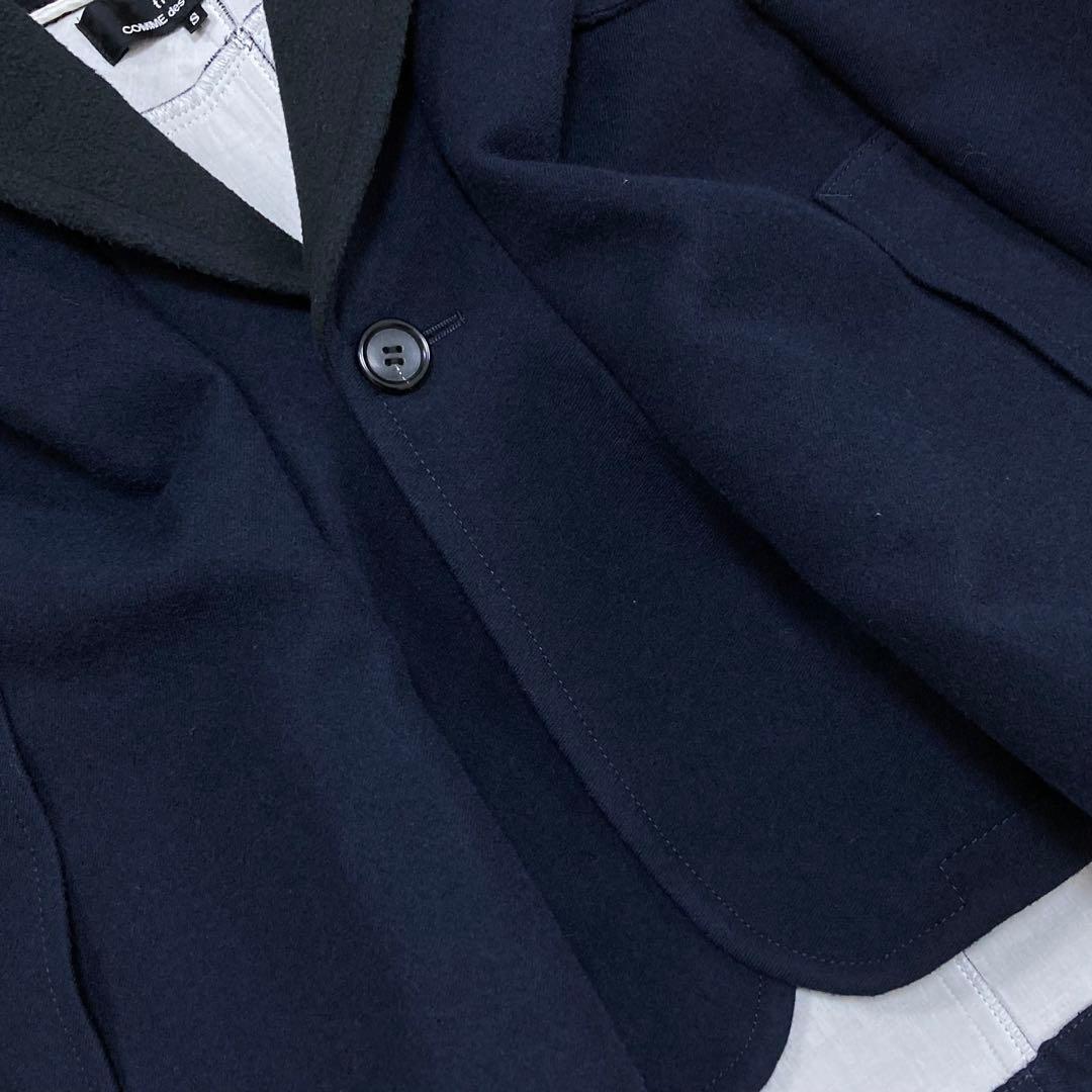 トリココムデギャルソン 21AW フェイクレイヤード ポンチョ ジャケット Ｓ