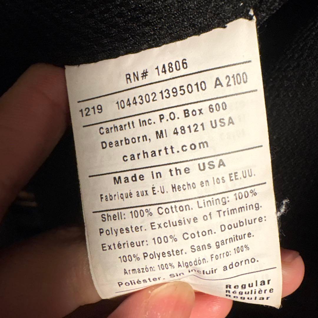 た*)様 Carhartt アクティブジャケット　Lサイズ ブラック
