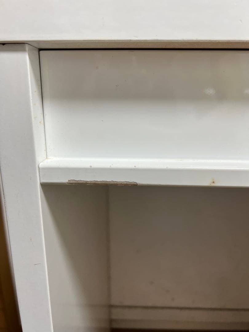 8/31まで出品✳️ニトリ✳️NITORIホワイトドレッサー・円形ミラー付き　鏡台①