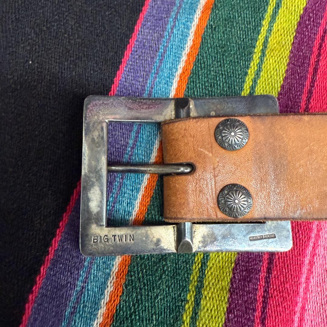 m*r様 【最終値下げ】BIGTWIN レザーベルトsterling silve