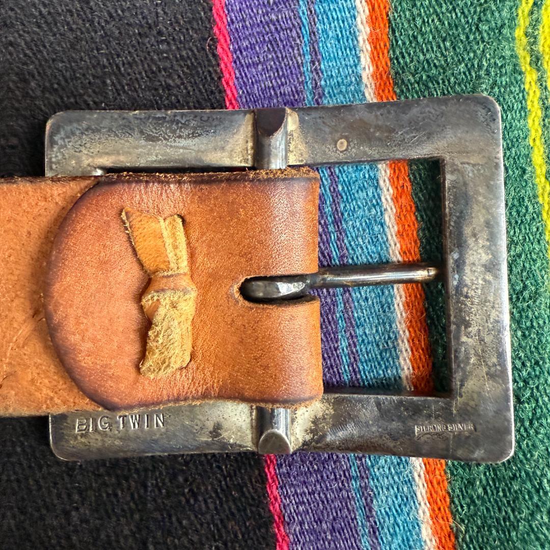 m*r様 【最終値下げ】BIGTWIN レザーベルトsterling silve