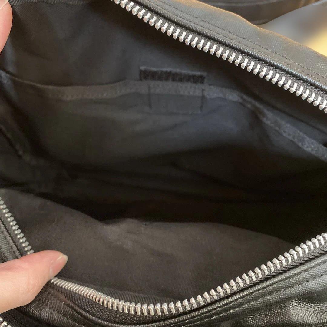 PORTER レザー ショルダーバッグ ブラック