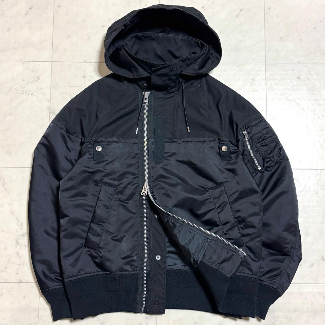 美品 sacai Nylon × Outdoor Blouson MA-1