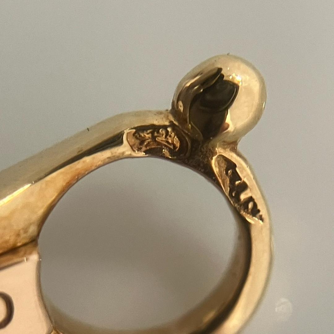 ヴィンテージアルハンブラ イヤリング 750YG シェル 片方 3.7g