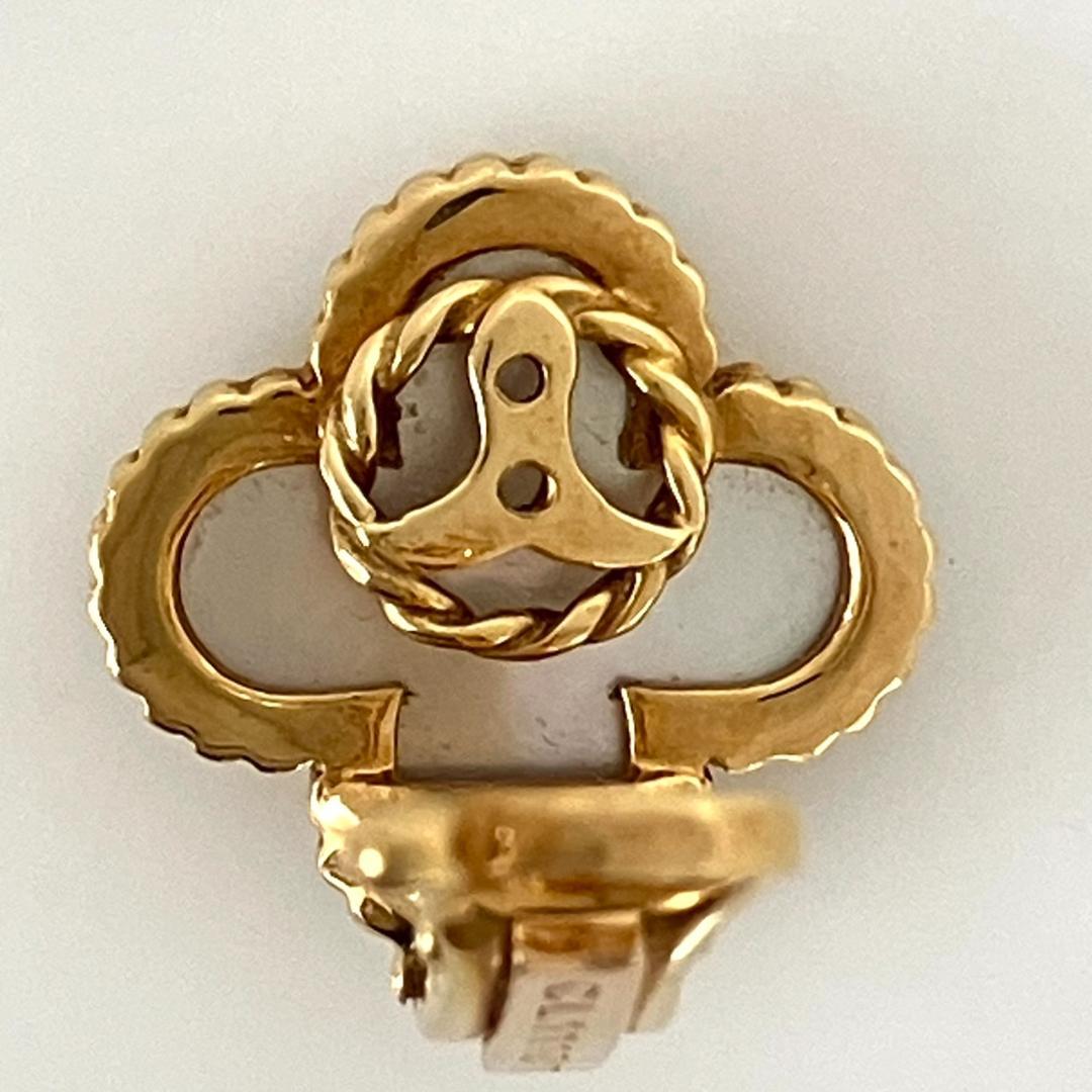 ヴィンテージアルハンブラ イヤリング 750YG シェル 片方 3.7g