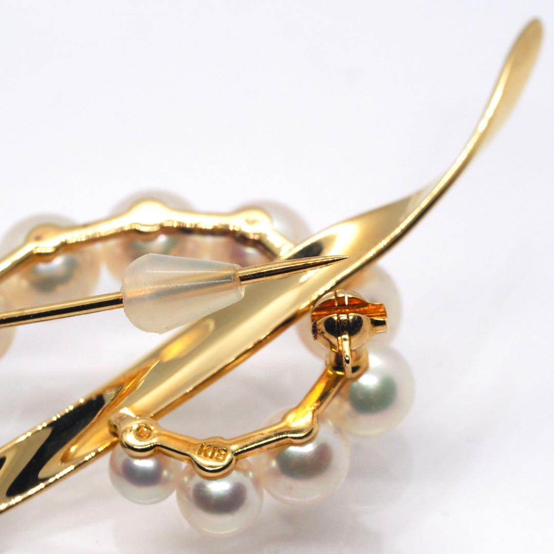 愛子さまご使用モデル【MIKIMOTO】K18YG パール ブローチ