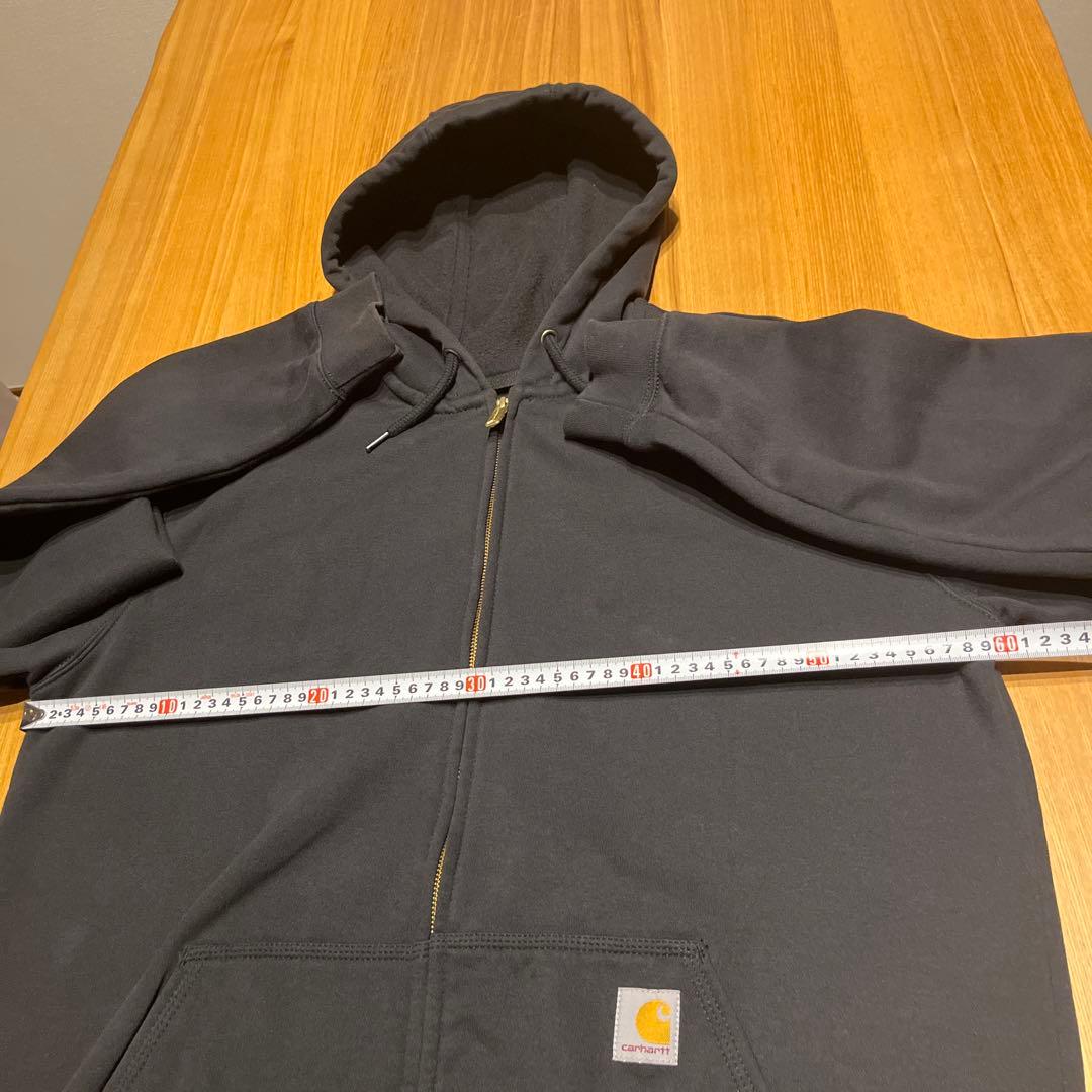 Carhartt ブラック　黒　フルジップパーカー Mサイズ