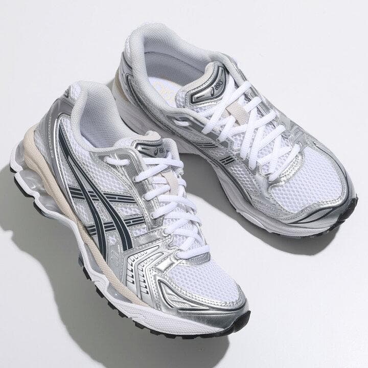 靴 ASICS GEL-KAYANO 14 WHITE/GRAPHITE GREY