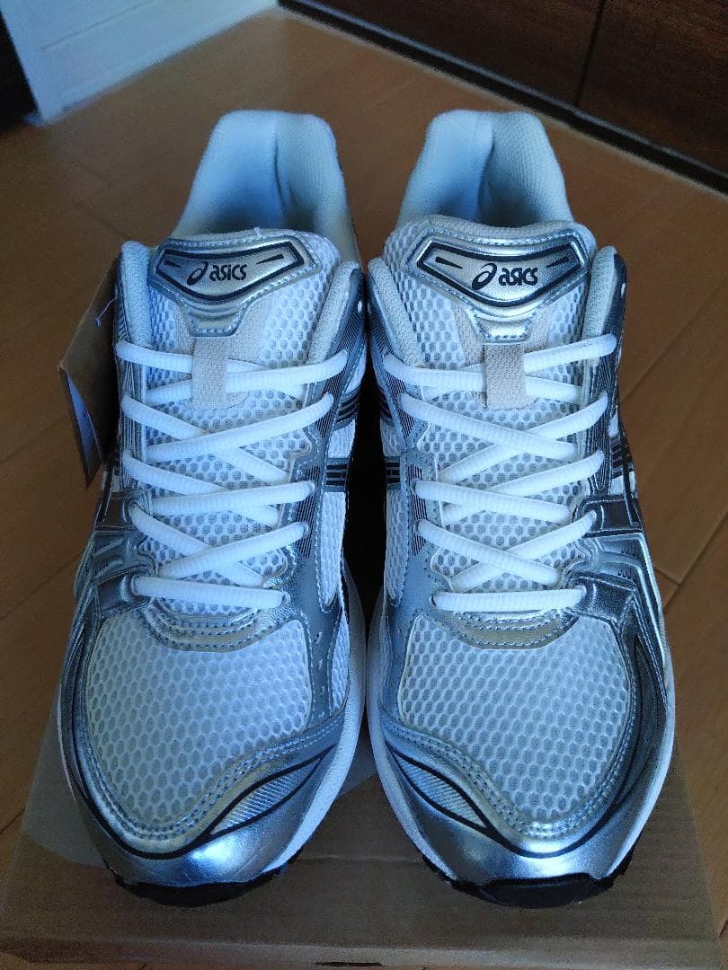 靴 ASICS GEL-KAYANO 14 WHITE/GRAPHITE GREY