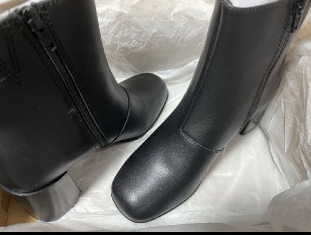 clarks新品クラークスアンクルブーツショット　ブーツブラックレザー　UK4