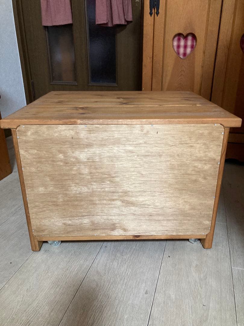 nao　カントリー　コロ付き木製家具　テレビ台