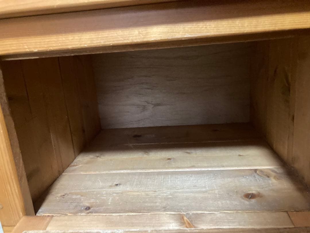 nao　カントリー　コロ付き木製家具　テレビ台