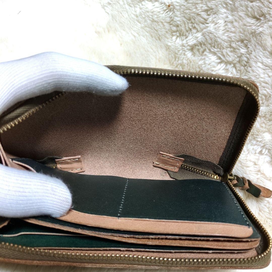 BrownBrown　ブラウンブラウン　ミドルウォレット　ラウンド長財布