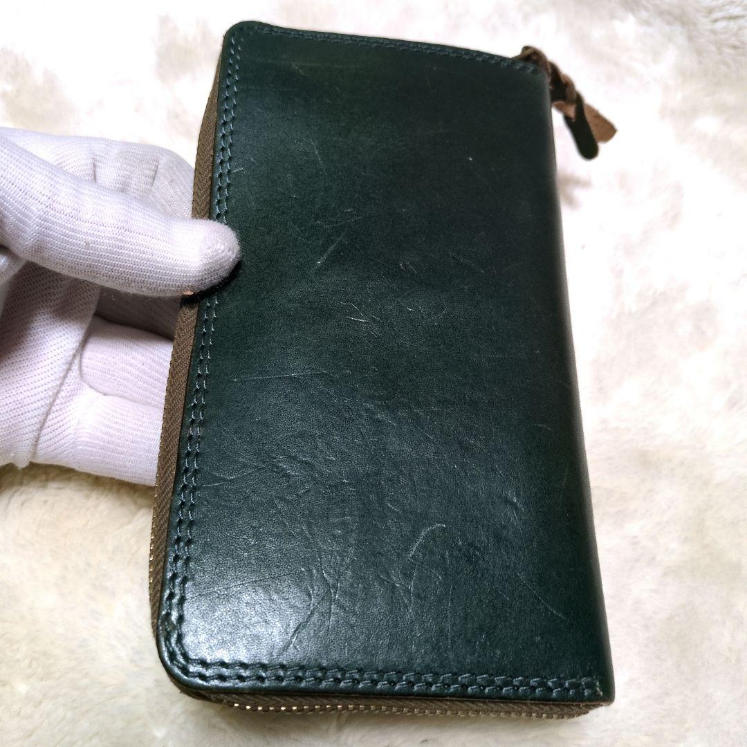 BrownBrown　ブラウンブラウン　ミドルウォレット　ラウンド長財布