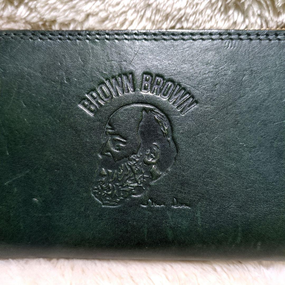 BrownBrown　ブラウンブラウン　ミドルウォレット　ラウンド長財布