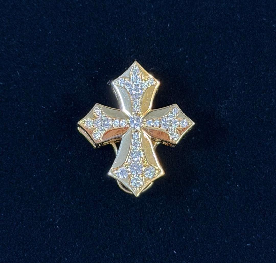 重量6.3g ゆきざき ダブルトップ k18 YG ペンダント ノンブル