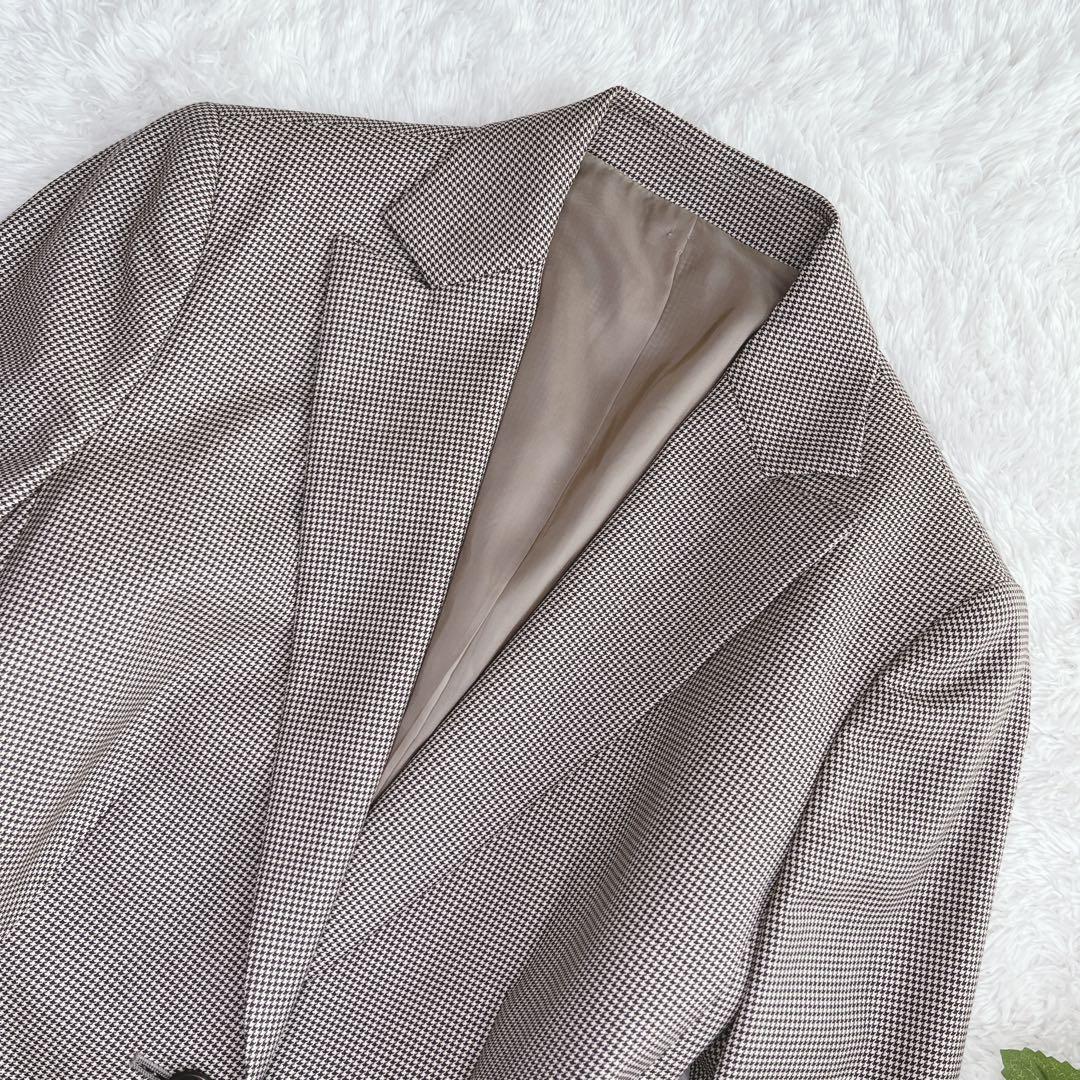 秋カラー✨ニューヨーカー パンツスーツ カシミア混 高品質 上質 大きいサイズ