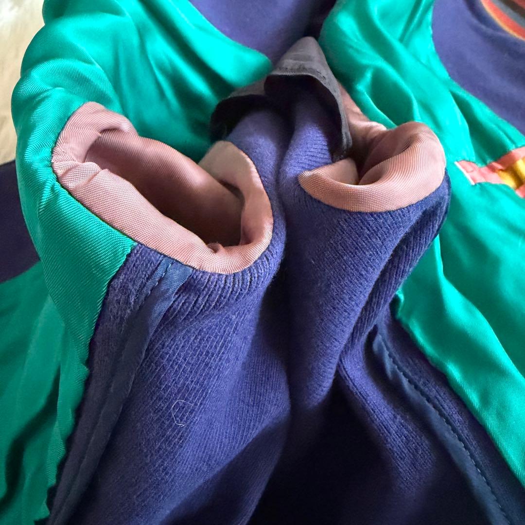 【美品】ポールスミス　MA-1 ブルゾン　マルチストライプ　ゴールド金具　M