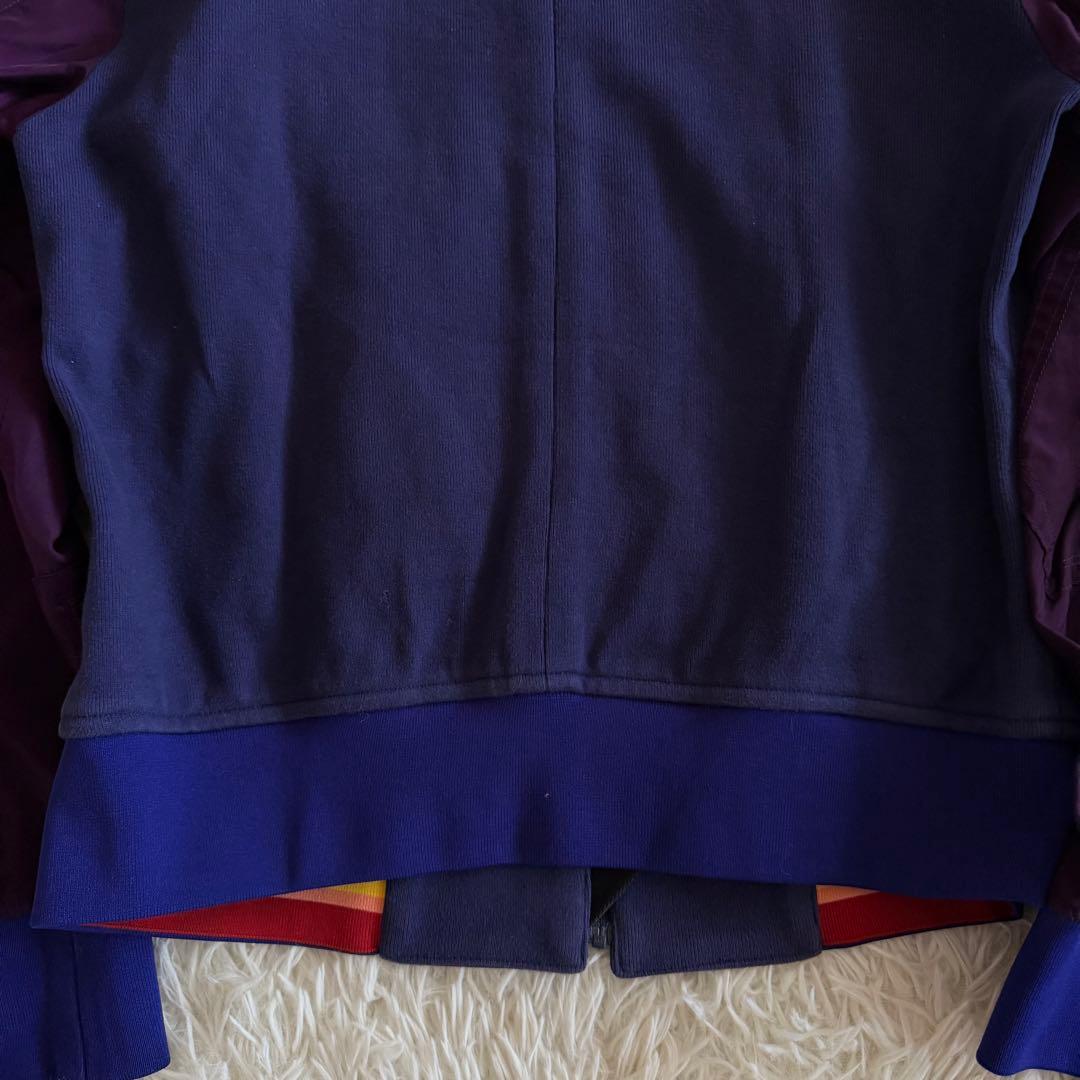 【美品】ポールスミス　MA-1 ブルゾン　マルチストライプ　ゴールド金具　M