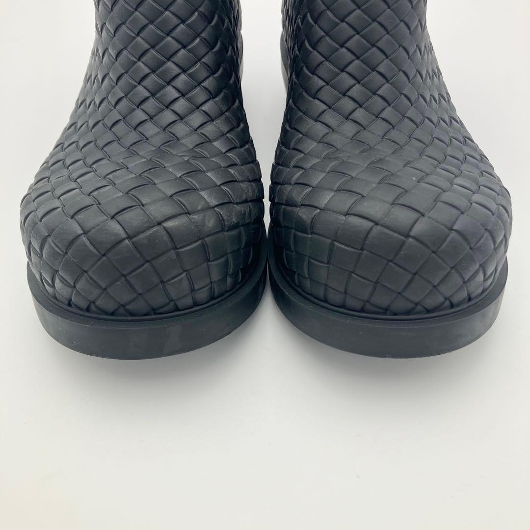 良品 ボッテガ ファイヤーマン ブーツ イントレチャート ラバー 36