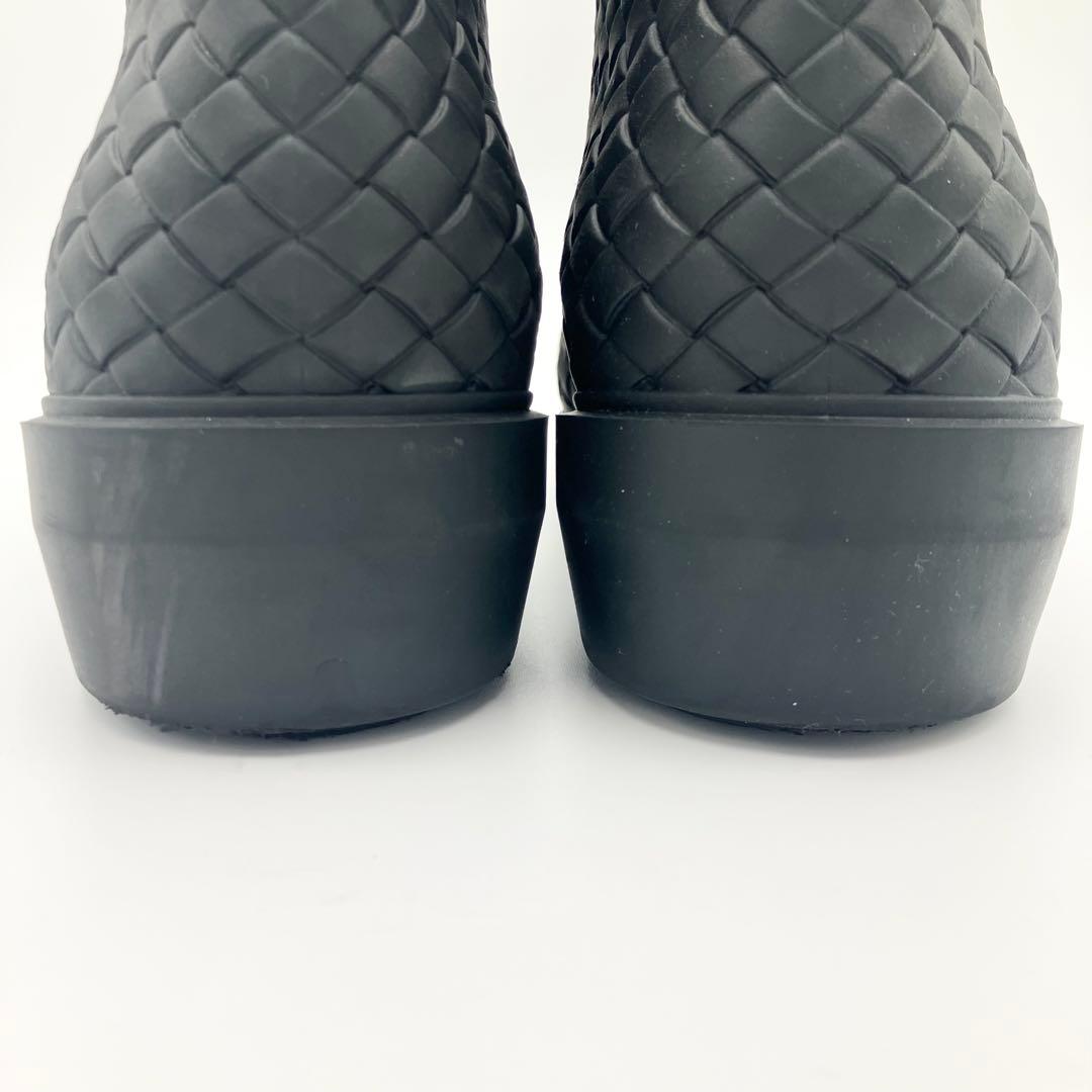 良品 ボッテガ ファイヤーマン ブーツ イントレチャート ラバー 36