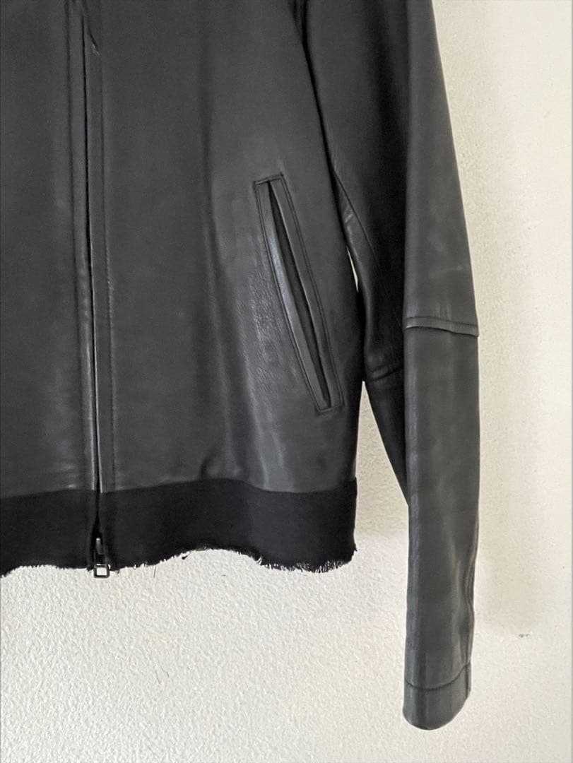 suzuki takayuki レザージャケット　黒革