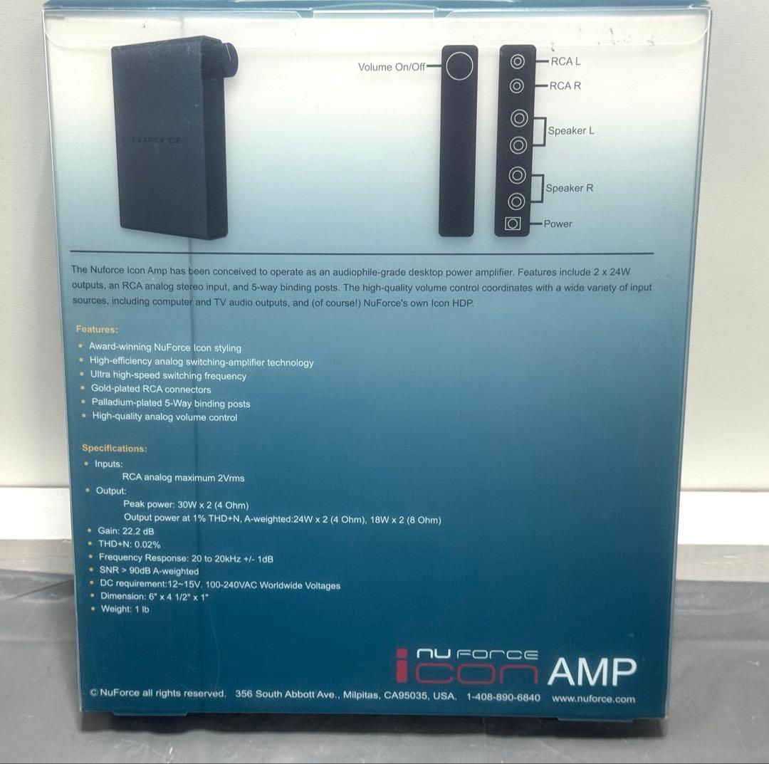 【即日発送】NUFORCE ICON AMP プリメインアンプ