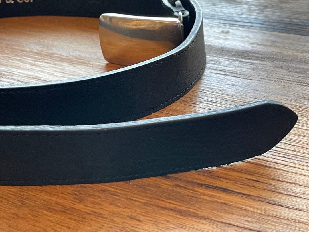 P.J&Co レザーベルト　シルバー925バックル(TIFFANY brass