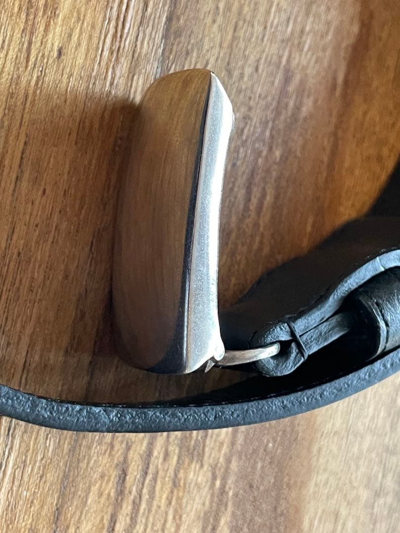 P.J&Co レザーベルト　シルバー925バックル(TIFFANY brass