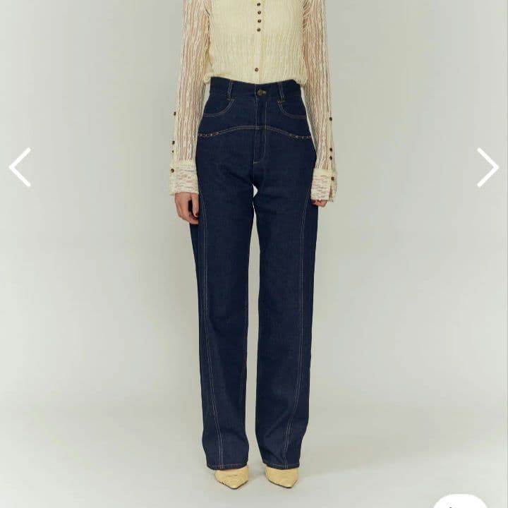 【Eaphi 】STUDS DENIM PANTS