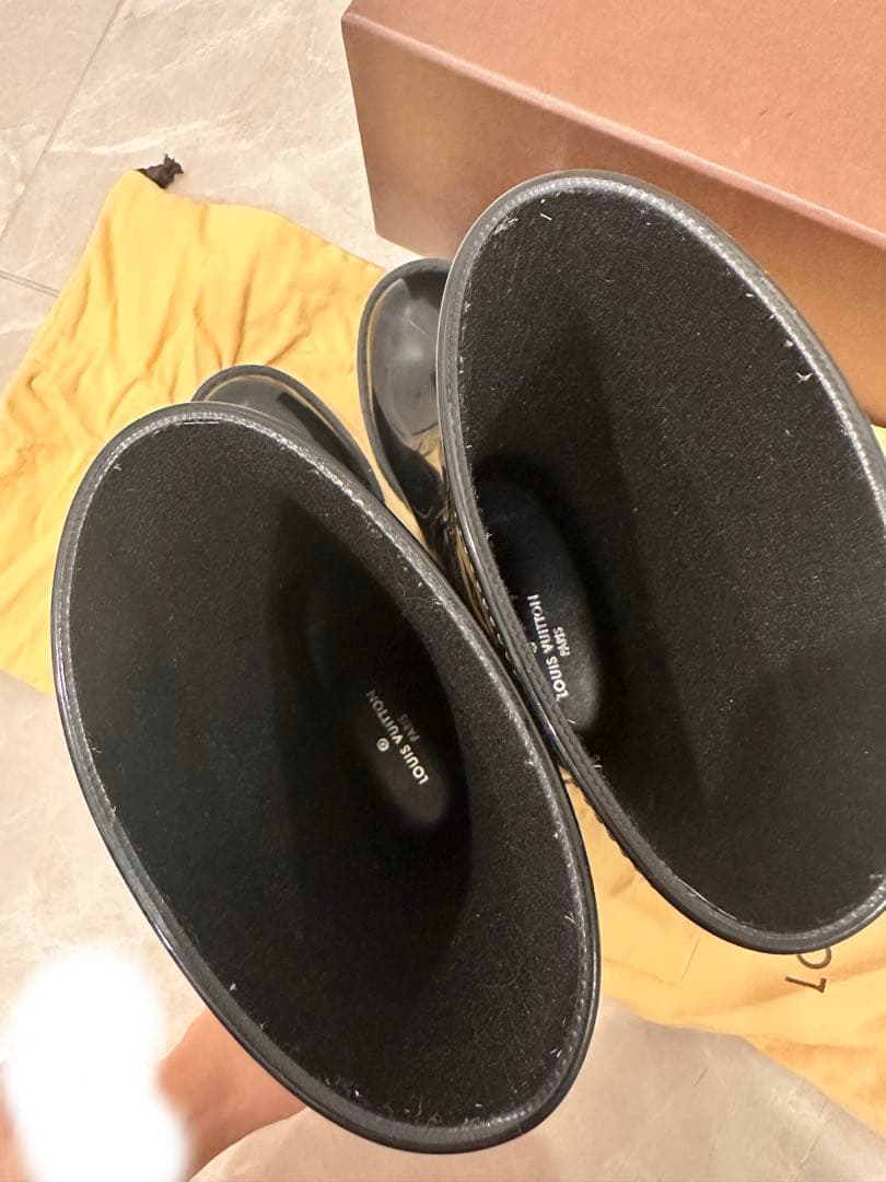 LOUIS VUITTON ドロップス ブーツ ブラック　長靴