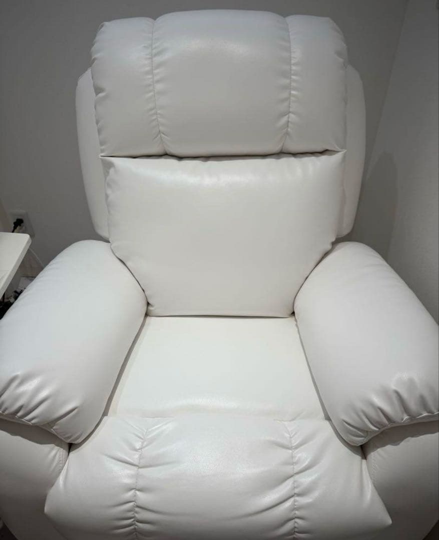 シフォンジュニア電動白　シフォンjrリクライニングソファホワイト