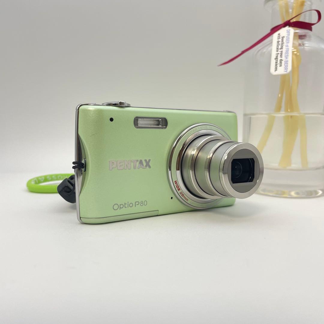 美品✨PENTAX Optio P80✨動作確認済 スマホ転送OK 人気色♪