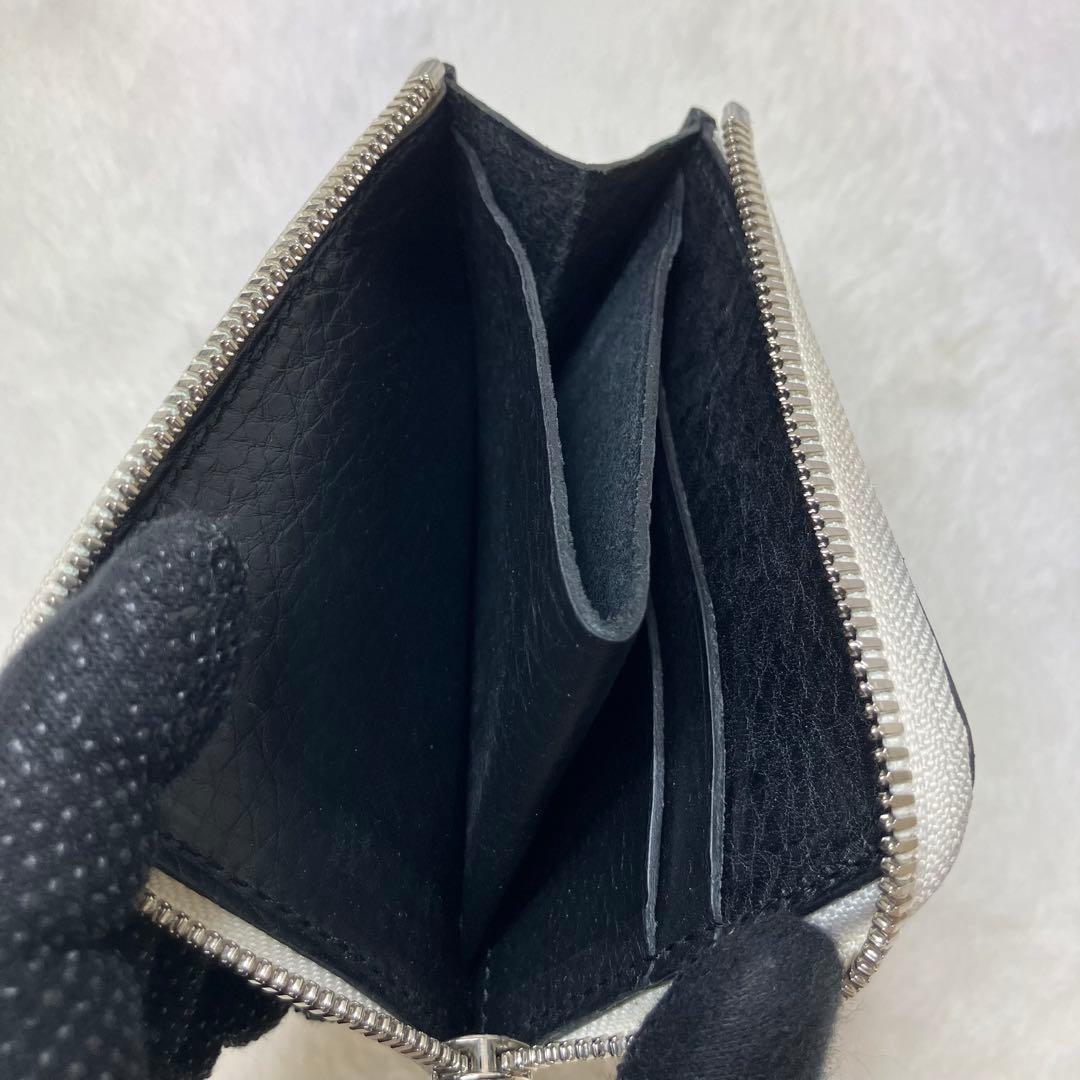 極美品 エンダースキーマ 本革 レザー ケース カードケース ブラック