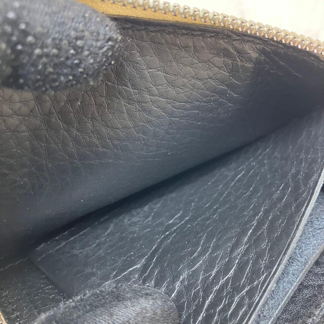 極美品 エンダースキーマ 本革 レザー ケース カードケース ブラック