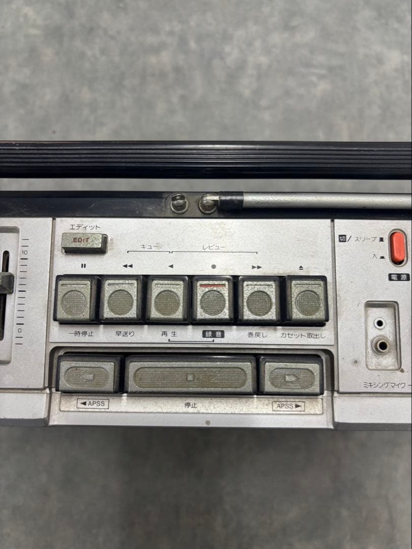 希少！SHARP ラジカセ GF-305ST 昭和レトロ 70s シルバーボディ