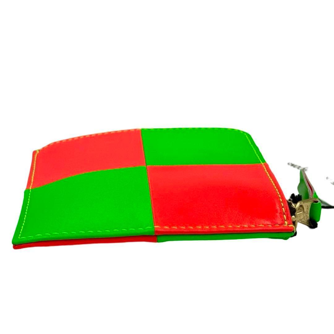 未使用品 コムデギャルソン 小銭入れ ミニ財布 財布 オレンジ グリーン