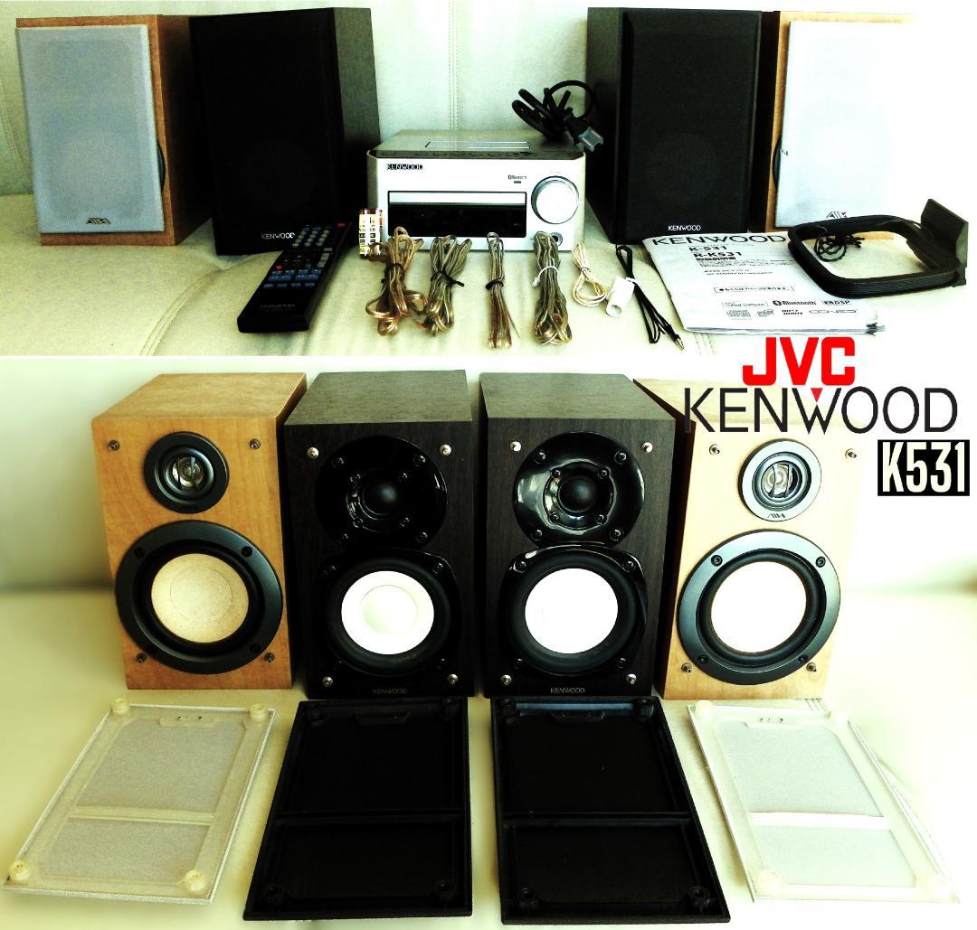 JVCケンウッドCDコンポ(K531)＋AIWAスピーカー2本☆4chサラウンド