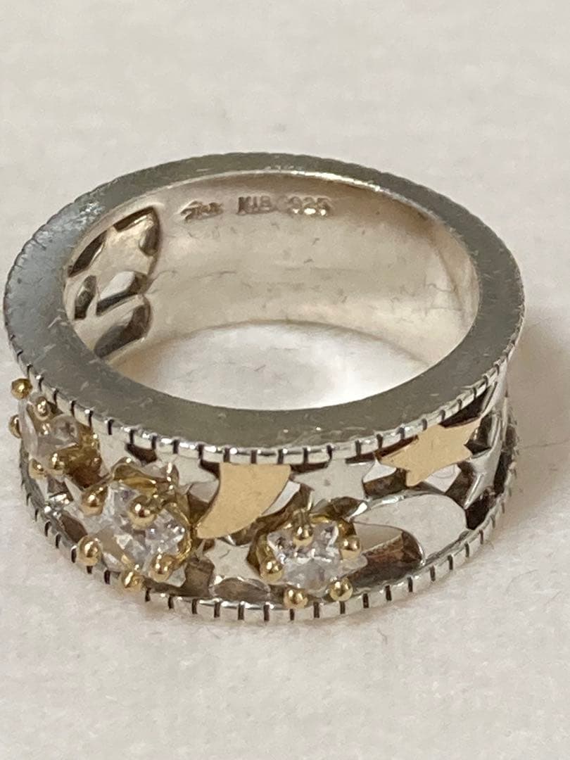 スタージュエリー　k18 925 シルバーリング