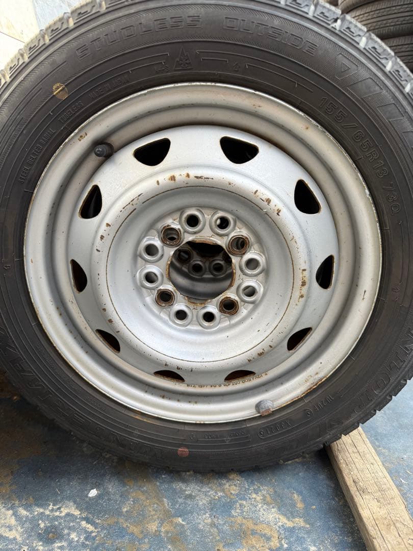 tkoダンロップスタッドレス155／65R13 73Qホイールセット深溝