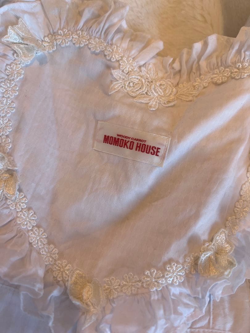 モモコハウス　エプロン　ミニ　ヘッドドレス　セット　白