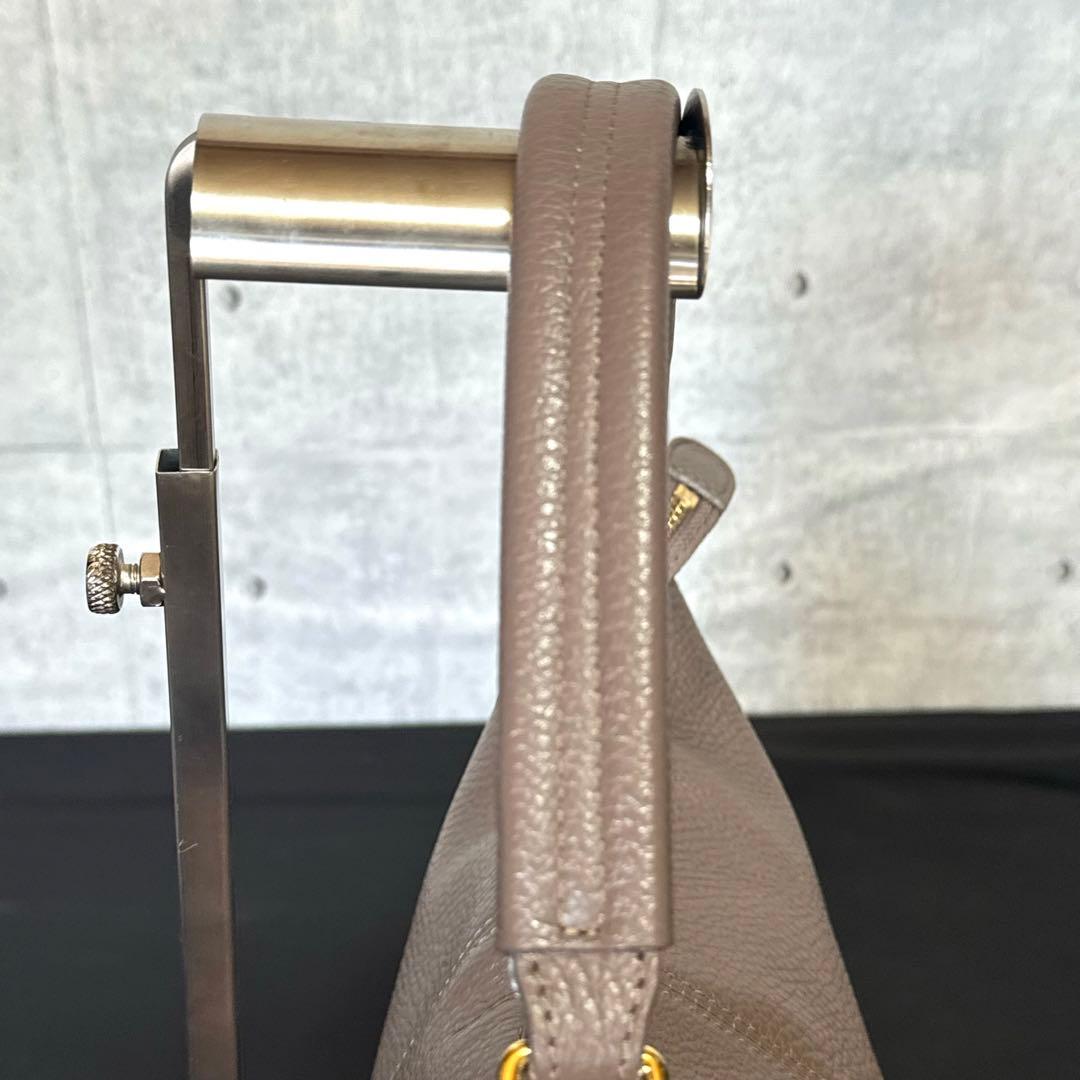 専用品傳濱野 den Hamano CIEL トープ 2WAYハンドバッグ