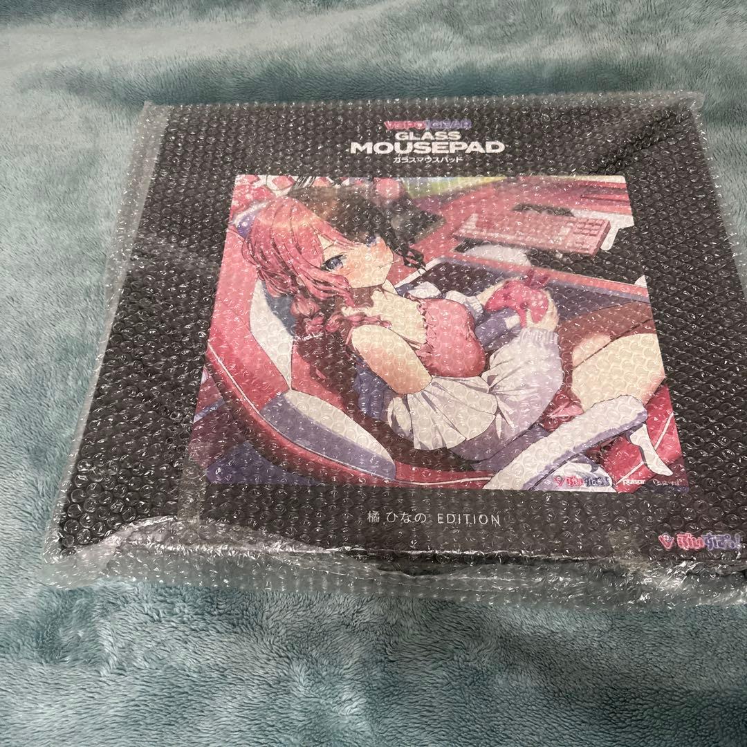 【新品未開封】ぶいすぽっ！ ガラスマウスパッド 橘ひなの VSPO! GEAR
