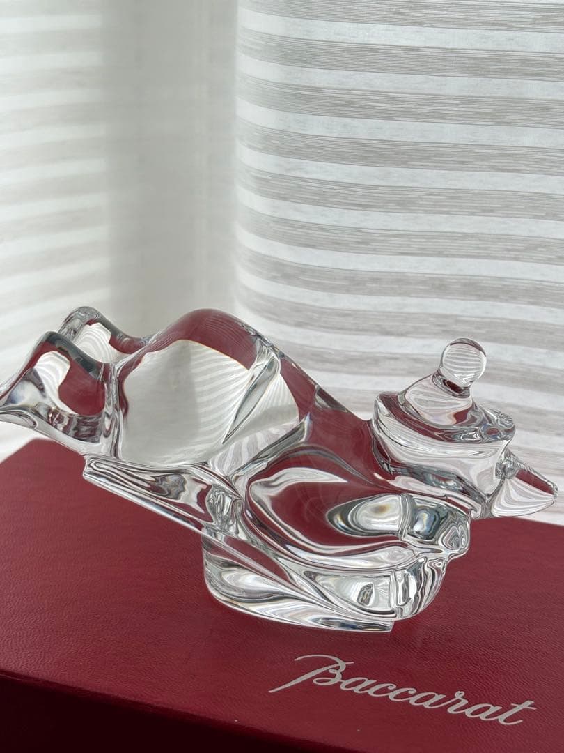 美品 Baccarat バカラ ノエル スレーディング ベア クリスタル