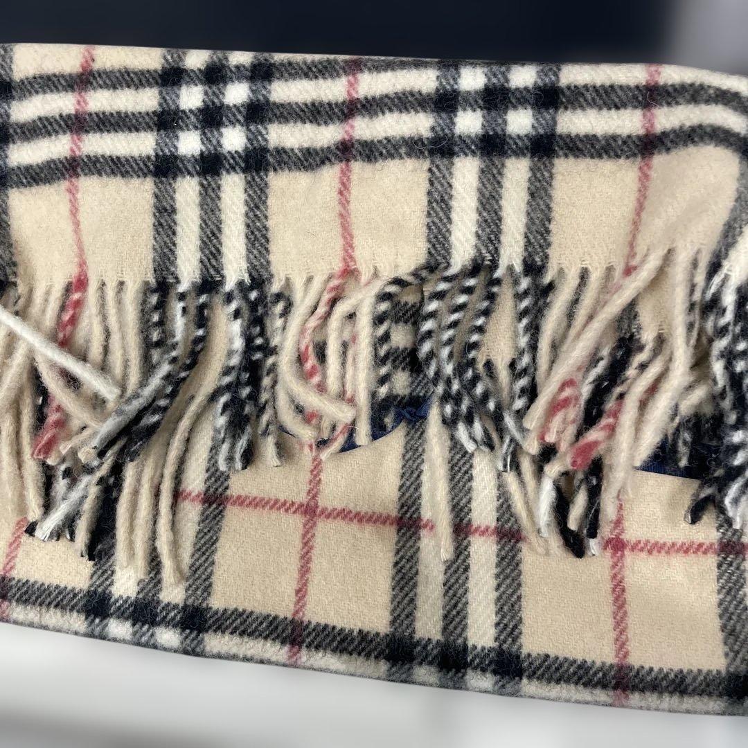 【未使用品】BURBERRY バーバリー　ウール100% 膝掛け
