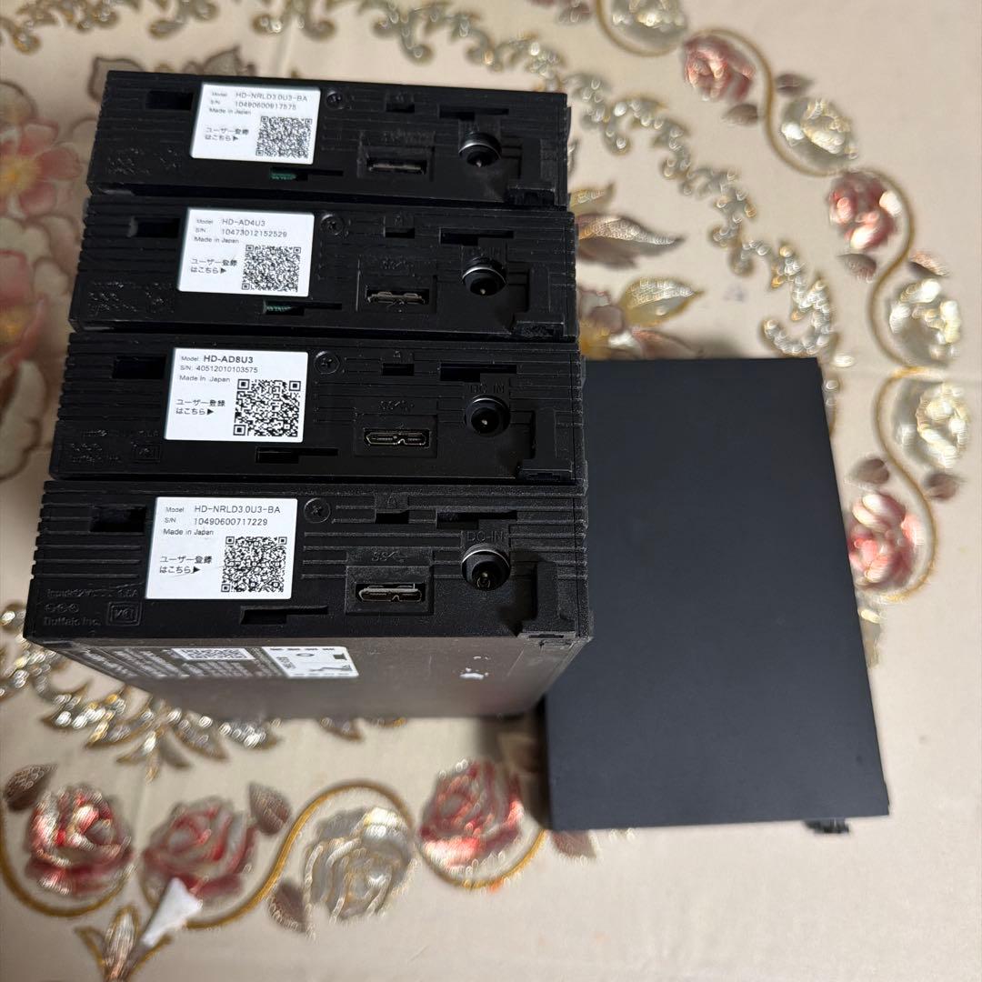 BUFFALO HD-AD3.0U3-B 外付けHDDケース 5台セット