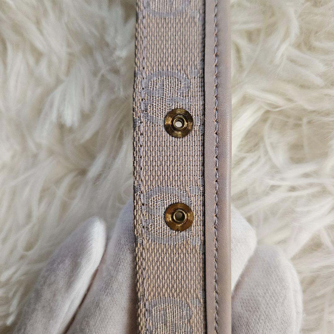 【GUCCI】美品 グッチ GGキャンバス スリムベルト ゴールド金具
