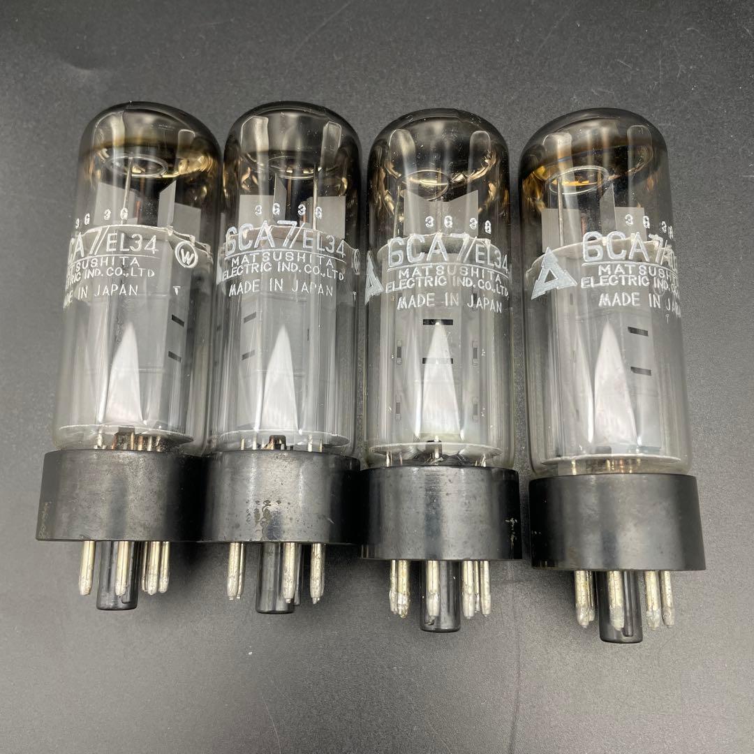 6CA7/EL34 松下電工(ナショナル) 4本セット 真空管 (196)
