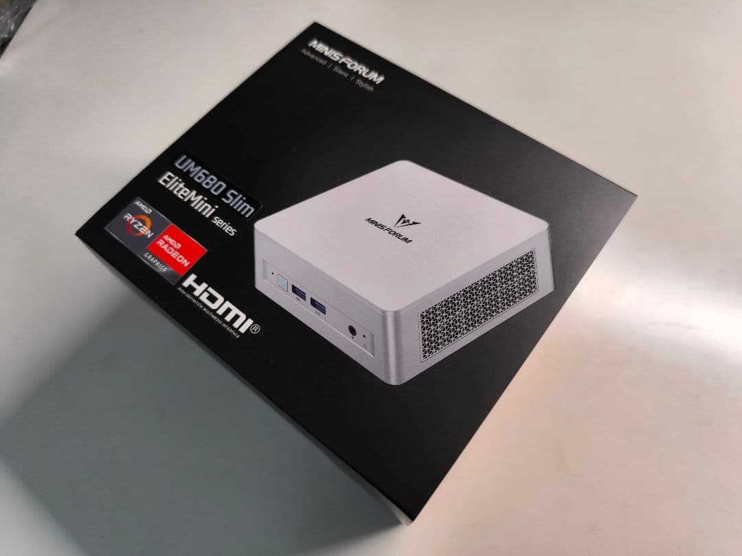 ミニPC MINISFORUM UM680 Slim 16GB/1TB