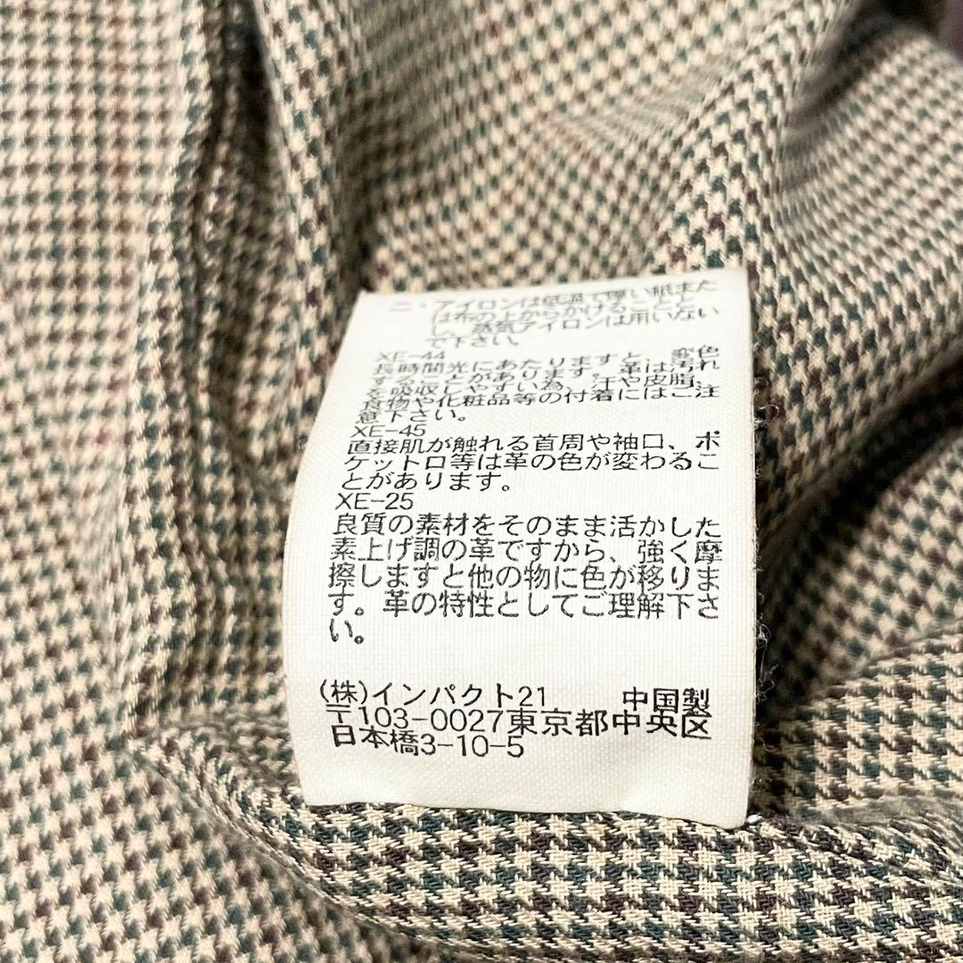 【希少 L】90s ポロラルフローレン ラムレザー スイングトップ ブラウン